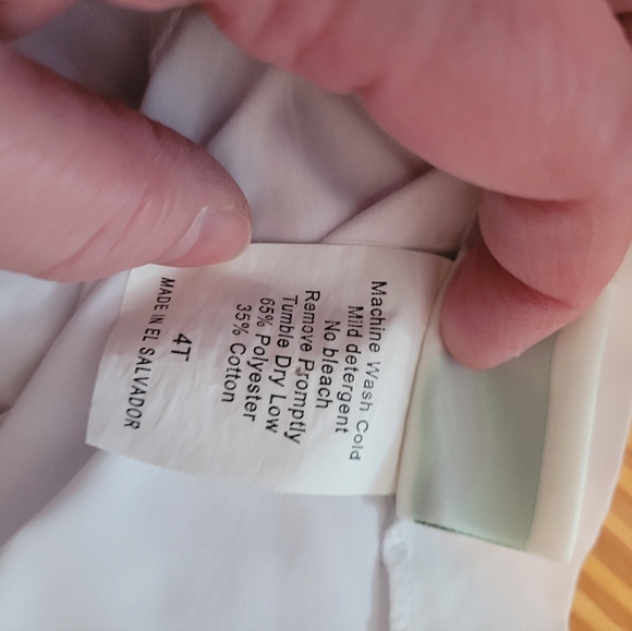 White Girl's Blouse - Picture 4 of 5